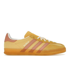 adidas �A�f�B�_�X ���f�B�[�X �X�j�[�J�[ �yadidas Gazelle Indoor Semi Spark Clay (Women's)�z �T�C�Y US_5.5(22.5cm) Yellow/Pink