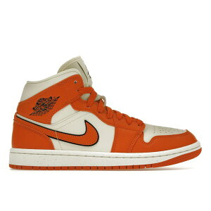 Jordan W[_ fB[X Xj[J[ yJordan 1 Mid SE Sport Spice (Women's)z TCY US_9.5(26.5cm) Coconut Milk/Sport Spice-Black-Sail