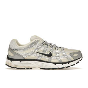 Nike iCL fB[X Xj[J[ yNike P-6000 Coconut Milk Metallic Silver (Women's)z TCY US_W_10.5 Coconut Milk/Black/Summit White/Metallic Silver