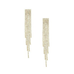 �G�e�B�J ���f�B�[�X �s�A�X���C�������O �A�N�Z�T���[ Crystal Fringe Earrings in 18K Gold Plating Gold