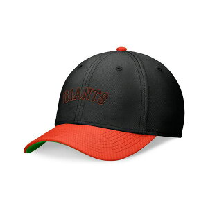 �i�C�L �����Y �X�q �A�N�Z�T���[ Men's Black/Orange San Francisco Giants Cooperstown Collection Rewind Swooshflex Performance Hat Bk/teamorg