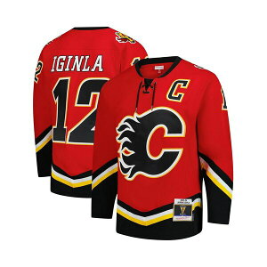 �~�b�`�F��&�l�X �����Y �V���c �g�b�v�X Men's Jarome Iginla Red Calgary Flames 2003-04 Power Play Jersey Red