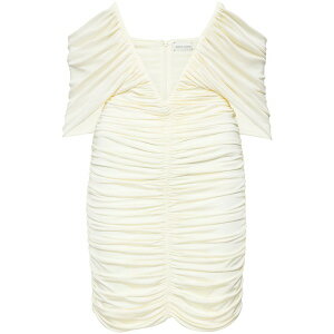 �}�O�_�E�u�g���� ���f�B�[�X �����s�[�X �g�b�v�X V-neck ruched minidress Yellow