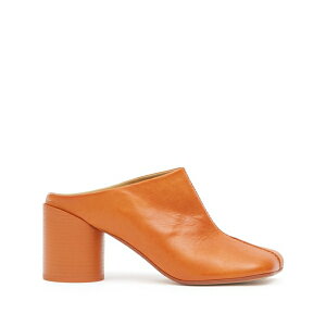 �}���^���}���W�F�� ���f�B�[�X �T���_�� �V���[�Y Anatomic-toe leather mules Orange