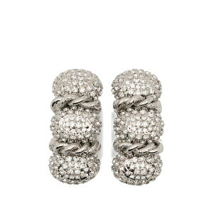 �A���b�T���h���E���b�` ���f�B�[�X �s�A�X���C�������O �A�N�Z�T���[ Twisted embellished bijoux earrings Silver