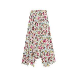 �G���G�X�W�C�G�� ���f�B�[�X �X�J�[�g �{�g���X Floral maxi skirt White