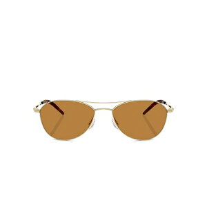 �I���o�[�s�[�v���Y �����Y �T���O���X�E�A�C�E�F�A �A�N�Z�T���[ Metallic frame tinted sunglasses Gold