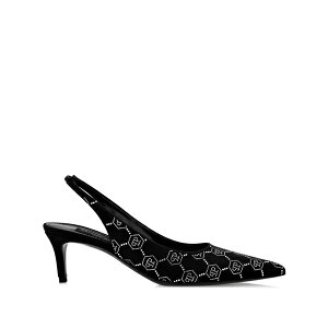 �t�B���b�v�v���C�� ���f�B�[�X �p���v�X �V���[�Y 50mm monogram-pattern slingback pumps Black
