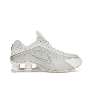 Nike �i�C�L ���f�B�[�X �X�j�[�J�[ �yNike Shox R4 White Metallic Silver (Women's)�z �T�C�Y US_8(25.0cm) White/White-Metallic Silver-Max Orange