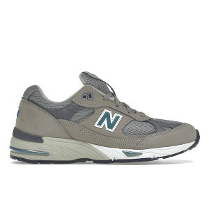 New Balance �j���[�o�����X ���f�B�[�X �X�j�[�J�[ �yNew Balance 991 MiUK 20th Anniversary (Women's)�z �T�C�Y US_5.5(22.5cm) Grey/Enamel Blue
