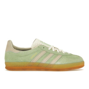 adidas AfB_X fB[X Xj[J[ yadidas Gazelle Indoor Semi Green Spark (Women's)z TCY US_8(25.0cm) Semi Green Spark/Almost Yellow/Cream White