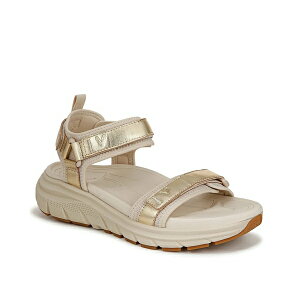 バイオニック レディース サンダル シューズ Walk Max Wanderer Sandal - Women's Beige/Gold Metallic Leather