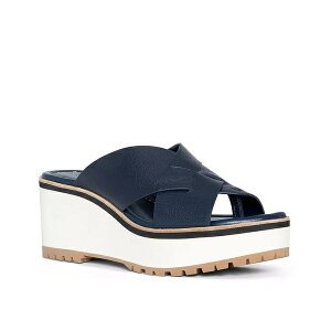 �h�i���h�v���l�[�� ���f�B�[�X �T���_�� �V���[�Y Beaumont Wedge Sandal Navy