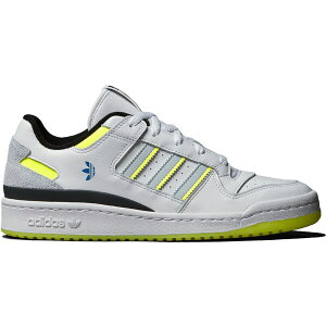 adidas �A�f�B�_�X �����Y �X�j�[�J�[ �yadidas Forum Low CL Indigo Herz�z �T�C�Y US_8(26.0cm) Cloud White/Halo Blue/Solar Yellow