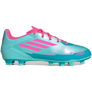 adidas �A�f�B�_�X �����Y �X�j�[�J�[ �yadidas F50 Club FG/MG Messi Miami�z �T�C�Y US_10(28.0cm) Flash Aqua/Lucid Pink/Lucid Cyan