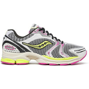 Saucony �T�b�J�j�[ �����Y �X�j�[�J�[ �ySaucony ProGrid Triumph 4 White Fluo Pink�z �T�C�Y US_5.5(23.5cm) White/Fluo
