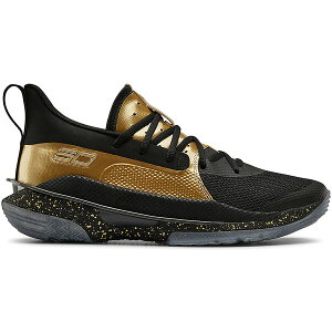Under Armour A_[A[}[ Y Xj[J[ yUnder Armour Curry 7 Earn Itz TCY US_11(29.0cm) Black/Gold