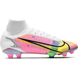 Nike �i�C�L �����Y �X�j�[�J�[ �yNike Mercurial Superfly 8 FG White Multicolor�z �T�C�Y US_9(27.0cm) White/Dark Raisin/Rage Green/Metallic Silver