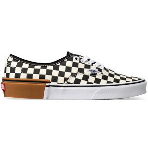 Vans �o���Y �����Y �X�j�[�J�[ �yVans Authentic Checkerboard Gum Sole�z �T�C�Y US_10(28.0cm) Checkerboard/White
