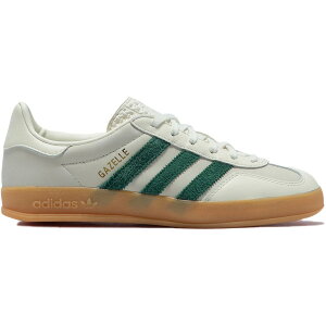 adidas �A�f�B�_�X �����Y �X�j�[�J�[ �yadidas Gazelle Indoor Emmi Off White Dark Green�z �T�C�Y US_6.5(24.5cm) Off White/Dark Green/Footwear White