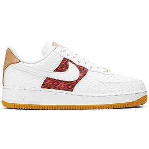 Nike �i�C�L �����Y �X�j�[�J�[ �yNike Air Force 1 Low Aztec�z �T�C�Y US_7.5(25.5cm) White/Multi-Color-Vachetta Tan