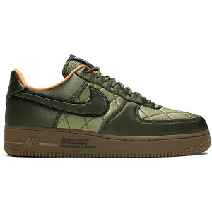 Nike �i�C�L �����Y �X�j�[�J�[ �yNike Air Force 1 Low Quilted Satin Pack Cargo Khaki�z �T�C�Y US_7.5(25.5cm) Cargo Khaki/Thermal Green-Bombay