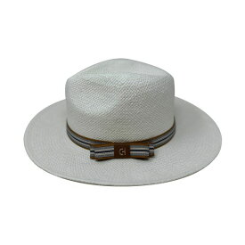 コールハーン レディース 帽子 アクセサリー Straw Fedora Hat White