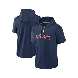 ナイキ レディース パーカー・スウェットシャツ アウター Men's Navy Boston Red Sox Springer Short Sleeve Team Pullover Hoodie Navy