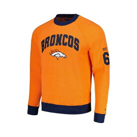トミー ヒルフィガー レディース パーカー・スウェットシャツ アウター Men's Orange Denver Broncos Reese Raglan Tri-Blend Pullover Sweatshirt Orange