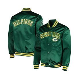 トミー ヒルフィガー レディース ジャケット＆ブルゾン アウター Men's Green Green Bay Packers Elliot Varsity Full-Snap Jacket Green