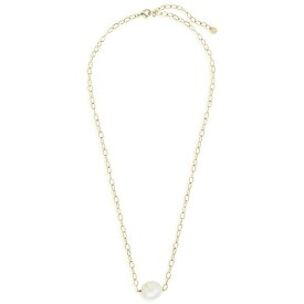 スターリングフォーエバー レディース ネックレス・チョーカー・ペンダントトップ アクセサリー Women's Medium Pearl Pendant Necklace 14K Gold Plated