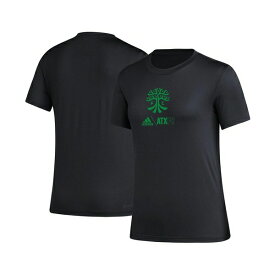 アディダス レディース Tシャツ トップス Women's Black Austin FC AEROREADY Club Icon T-shirt Black