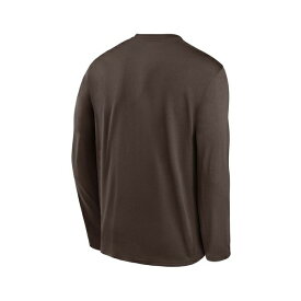 ナイキ レディース Tシャツ トップス Men's Brown San Diego Padres Authentic Collection Team Logo Legend Performance Long Sleeve T-shirt Brown