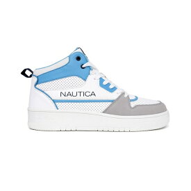 ナウティカ メンズ スニーカー シューズ Men's Clifftop Athletic Sneakers White, Blue, Gray