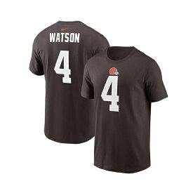 ナイキ レディース Tシャツ トップス Men's Deshaun Watson Brown Cleveland Browns Player Name & Number T-shirt Brown