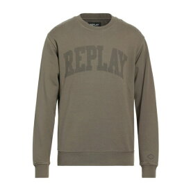 【送料無料】 リプレイ メンズ パーカー・スウェットシャツ アウター Sweatshirts Khaki