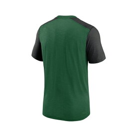 ナイキ レディース Tシャツ トップス Men's Heathered Green, Heathered Black New York Jets Color Block Team Name T-shirt Heathered Green, Heathered Black