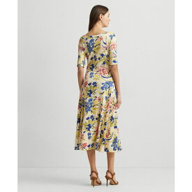 ラルフローレン レディース ワンピース トップス Women's Floral Stretch Cotton Midi Dress Cream Multii