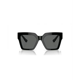 ヴェルサーチ レディース サングラス＆アイウェア アクセサリー Women's Low Bridge Fit Sunglasses VE4458F Black