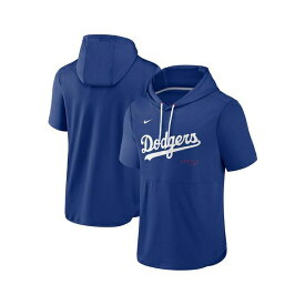 ナイキ レディース パーカー・スウェットシャツ アウター Men's Royal Los Angeles Dodgers Springer Short Sleeve Team Pullover Hoodie Royal