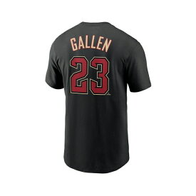 ナイキ レディース Tシャツ トップス Men's Zac Gallen Black Arizona Diamondbacks Player Name and Number T-shirt Black