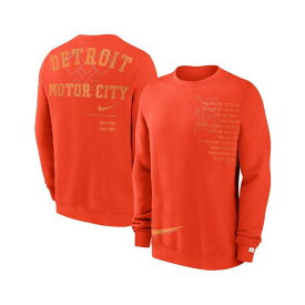 ナイキ レディース パーカー・スウェットシャツ アウター Men's Orange Detroit Tigers Statement Ball Game Fleece Pullover Sweatshirt Orange