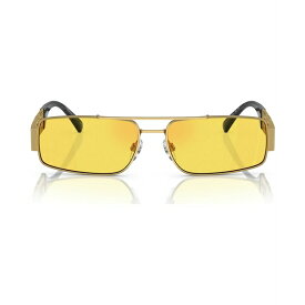 ヴェルサーチ メンズ サングラス・アイウェア アクセサリー Men's Sunglasses, VE2257 Yellow Mirror/Gold