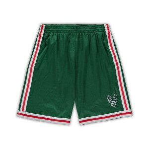 �~�b�`�F��&�l�X �����Y �J�W���A���p���c �{�g���X Men's Green Milwaukee Bucks Big and Tall Hardwood Classics Team Swingman Shorts Green