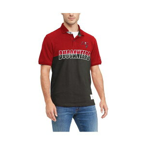 g~[ qtBK[ Y Vc gbvX Men's Pewter/Red Tampa Bay Buccaneers Color Block Polo Pewter, Red