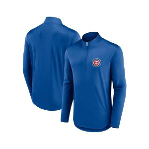 �t�@�i�e�B�N�X �����Y �p�[�J�[�E�X�E�F�b�g�V���c �A�E�^�[ Men's Royal Chicago Cubs Quarterback Quarter-Zip Top Royal
