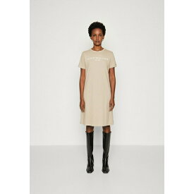 トミー ヒルフィガー レディース ワンピース トップス LOGO - Jersey dress - beige