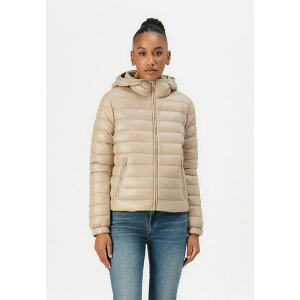 g~[ qtBK[ fB[X WPbgu] AE^[ HOODED JACKET - Down jacket - beige