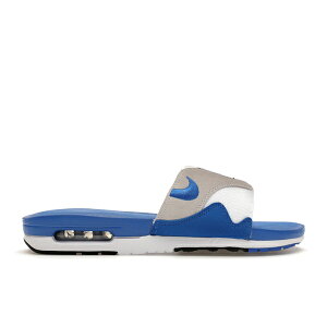 Nike �i�C�L �����Y �X�j�[�J�[ �yNike Air Max 1 Slide Royal�z �T�C�Y US_11(29.0cm) White/Black/Light Neutral Grey/Royal Blue