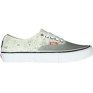 Vans �o���Y �����Y �X�j�[�J�[ �yVans Authentic Pro No Comply Daniel Johnston�z �T�C�Y US_7.5(25.5cm) White/Orange-Grey